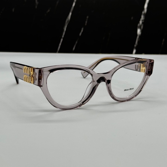 NEW VMU 01V 12W1O1 MIU MIU GREY CLEAR MU01VV 12W1O1 CAT EYE WOMEN EYEGLASSES main image 8